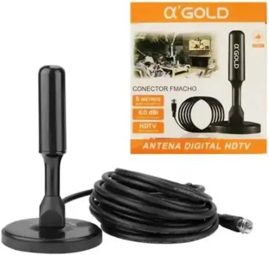 Antena Digital HDTV cabo 5 metros