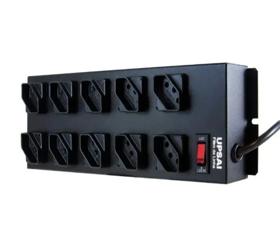 Filtro de linha upsai de 10 tomadas proteção contra surto eletrico