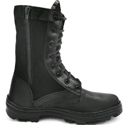 Coturno Militar Operacional Preto Tam 39, 40, 41, 42, 43, 44 e 45 - Novo com Zíper Lateral
