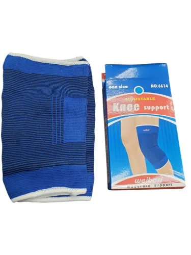 Joelheira elástica na cor azul tamanho único