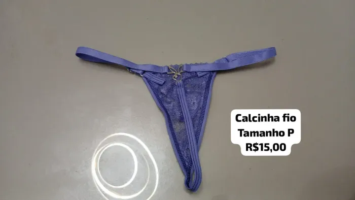 Calcinha fio com pingente