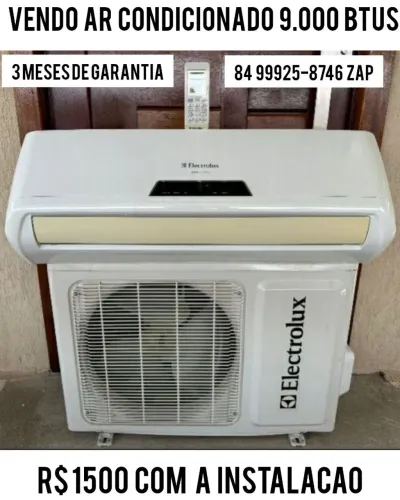 Vendo ar condicionado 9.000 BTUs