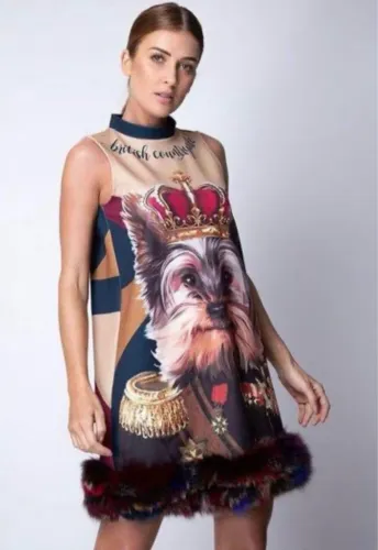 Vestido Plumas Lança Perfume