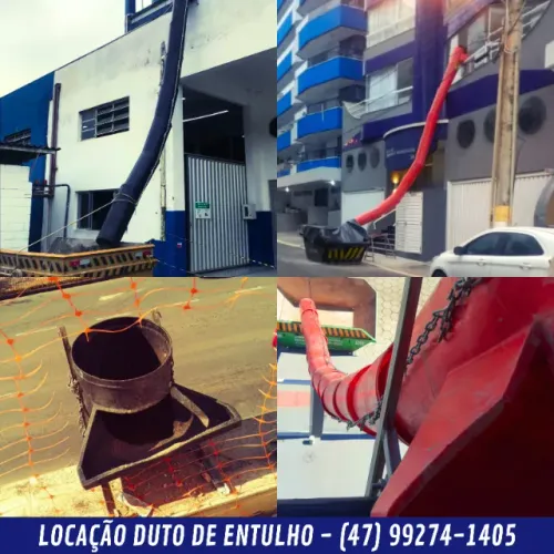 Locação de Tubo descida Entulhos