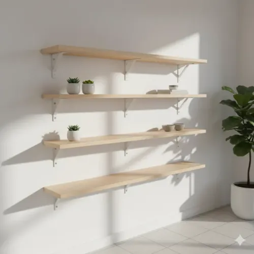 Prateleiras em Madeira Pinus - Vários Tamanhos (Decoração / Organização)