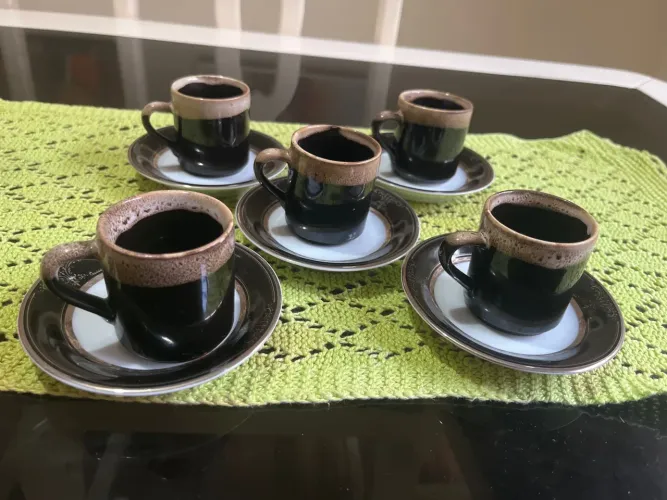 Jogo xícara de café