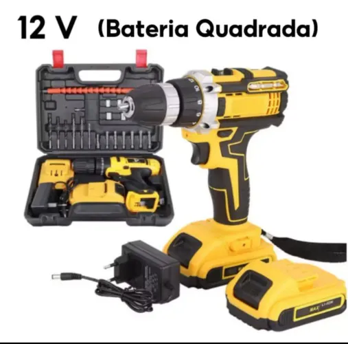 Parafusadeira/Furadeira 12V com 2 Bateria Quadrada