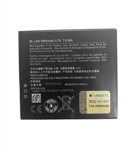 BATERIA MICROSOFT LUMIA 535 BLL4A ORIGINAL