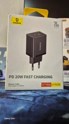 Carregador Rápido Baseus Cube 20W PD - C+U