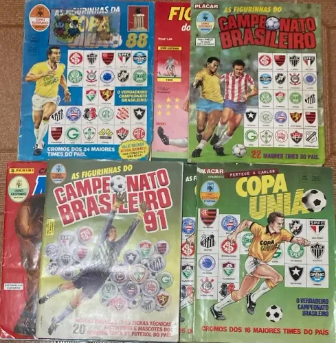 Álbum Copa União 87-88, Paulista 89, Brasileiro 89/91 e Copa do Mundo 90