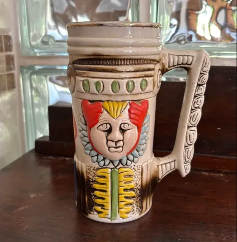 Caneca de cerâmica vintage 1976 chopp