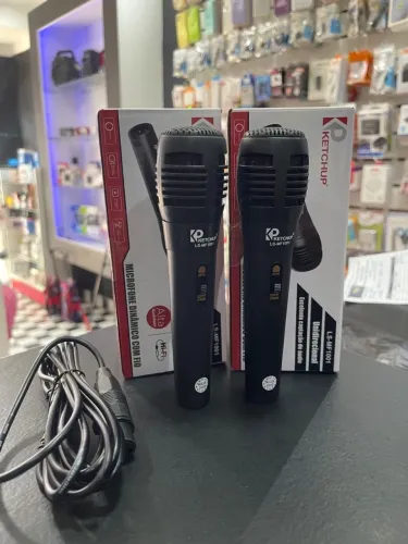 Microfone Dinâmico com Fio Ketchup LS-MF1001