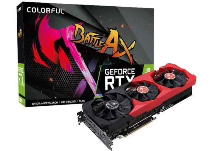 Rtx 3080 colorful battleAx 10gb funcionando perfeitamente avalio trocas