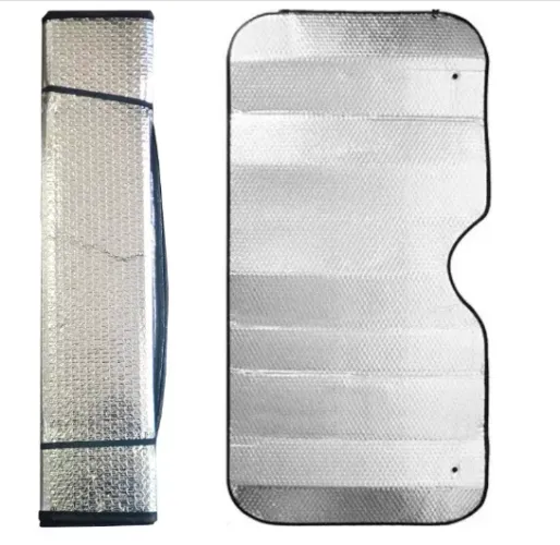 Protetor Solar Parabrisa Quebra Sol Painel Carro Tapa Sol Metalizado com Ventosas z875