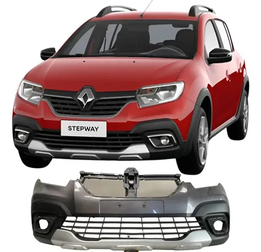 Para Choque Dianteiro Renault Sandero Stepway 2021 25082501 Cinza