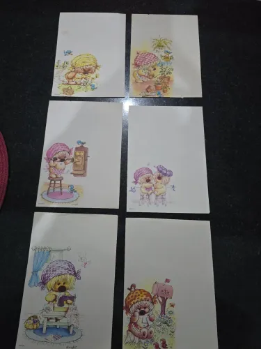 Lote 6 Papéis De Carta Antigos Anos 80 Os Fofinhos Woofits
