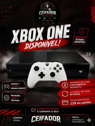 Xbox one fat 500GB + três jogos 