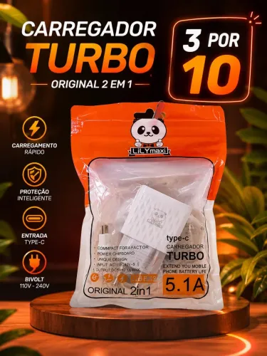 Carregador Tipo-C Completo