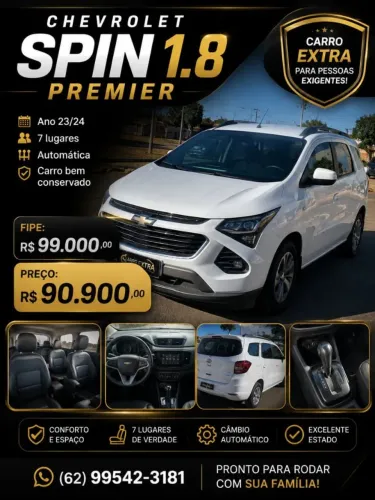 Chevrolet Spin Premier 1.8 8V Econo.flex 5P Aut. 2024
