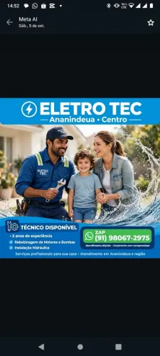Rebobinamento de motores elétricos, manutenção em bombas d'água todos os modelos