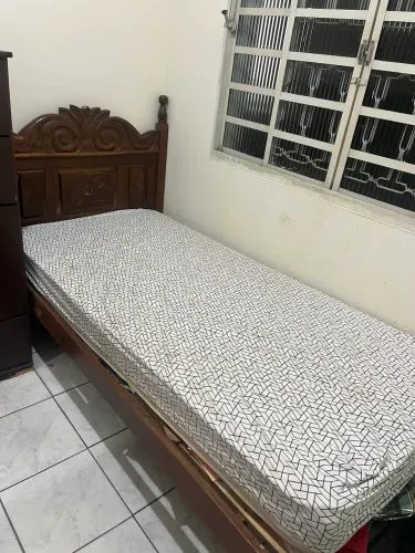 CAMA SOLTEIRO MADEIRA MACIÇA