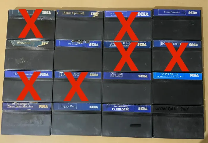 Jogos originais Master system