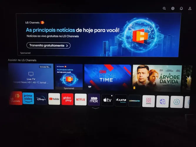 Tv smart 50 tela infinita 4k com comando de voz tv top funcionando perfeitamente