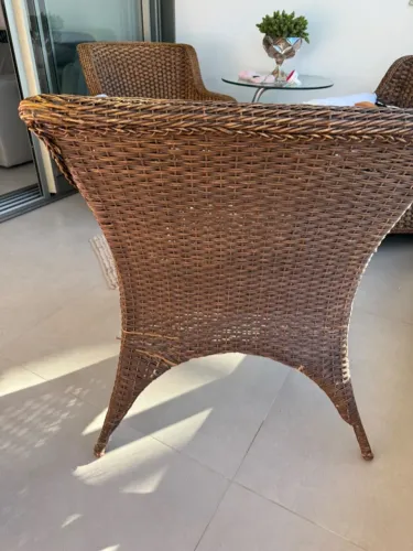Poltrona de Junco (Fibra Natural) para Sala ou Varanda Coberta
