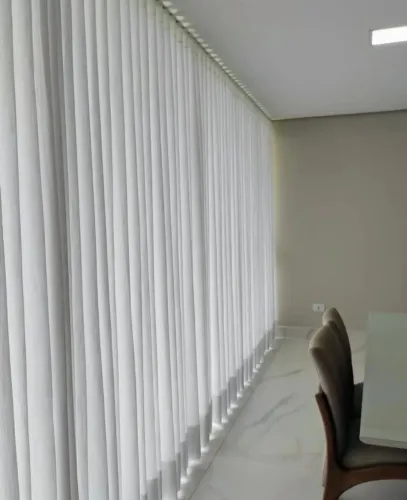 Cortinas em Linho, voil com Black-out. Salas e quartos