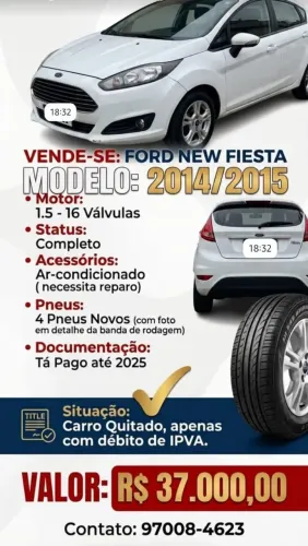 Ford Fiesta 1.5 16V Flex Mec. 5P 2015