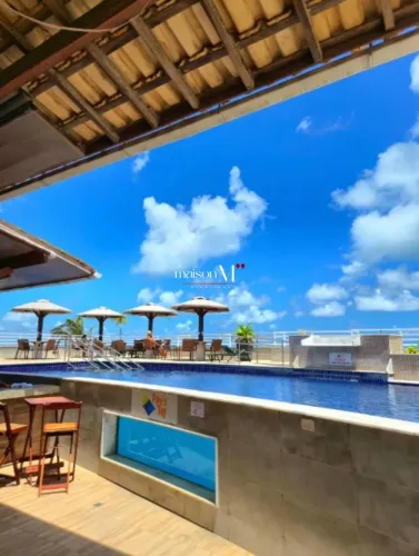 Apartamento/Flat no Pipa´s Bay em Pipa/RN, mobiliado, beira-mar, pé na areia