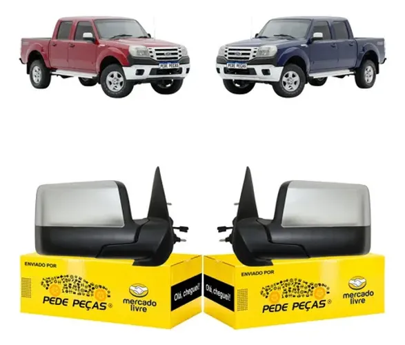 Retrovisor Ford Ranger 2010 2011 2012 Elétrico Par