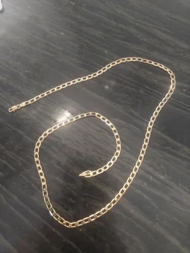 CORDÃO BANHADO A OURO 18K. NOVO NA EMBALAGEM