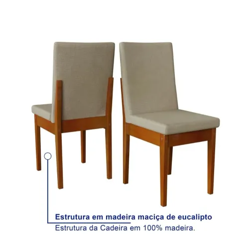 6 CADEIRAS P/ MESA JANTAR