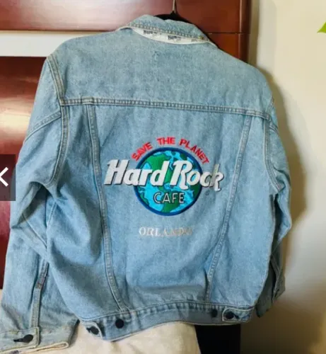 Jaqueta hard rock jeans oversized