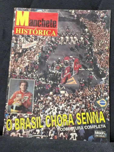 Revista Manchete ed. Histórica - Adeus a Ayrton Senna + pôster da revista Contigo!