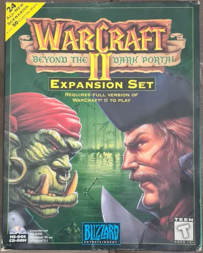 warcraft 2 expansão beyond the dark portal pc big box original