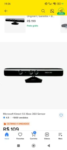 Sensor Kinect de Xbox 360