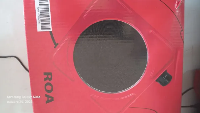 Fogão Elétrico 1 boca vermelho novo na caixa 70