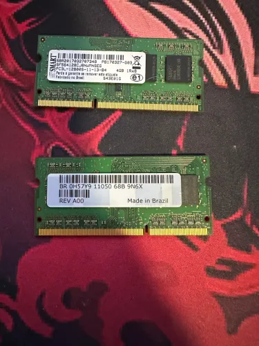 Memória RAM DDR3 4GB Smart Notebook 