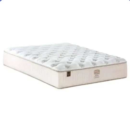 Cama casal Simmons highlight + base baú branca 