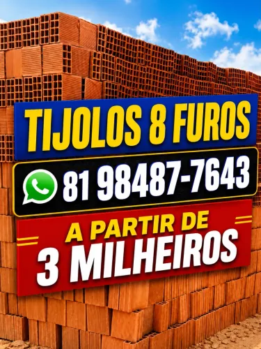 TIJOLO TIJOLOS! DIRETAMENTE DE FABRICA - PAGUE NA ENTREGA