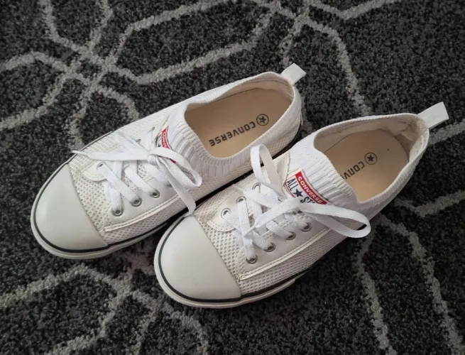Tenis all star branco shoreline knit numero 38