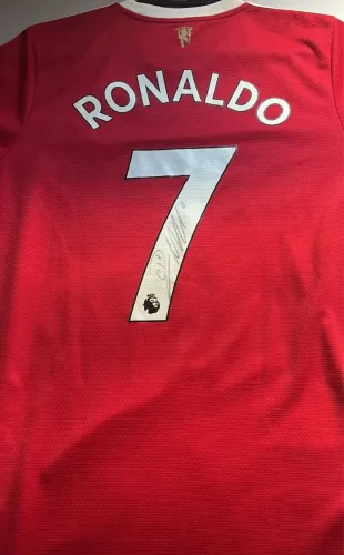 Camisa Autografada Cr7