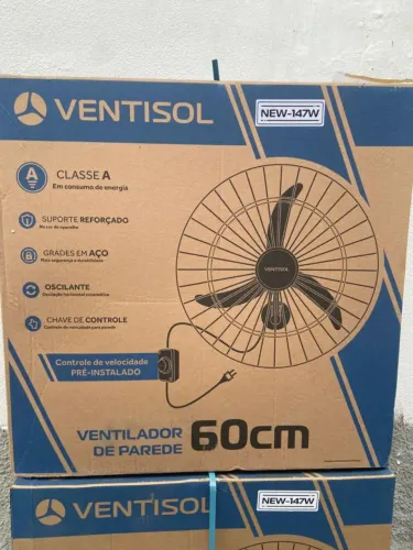 Ventilador de Parede Ventisol New 60cm - Potência e Economia!