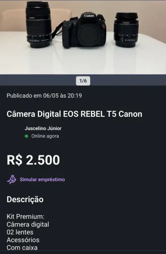 Câmera Digital Canon