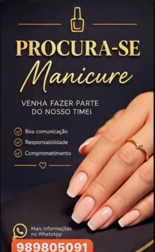 Contrata-se manicures e cabeleireiras