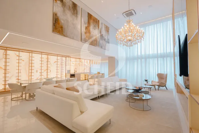 Apartamento para venda e locação na Vila Olímpia com 300m², 4 quartos e 4 vagas.