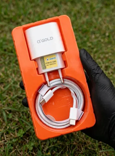 Carregador Turbo 30W USB-C Alpha Gold Pro + Cabo Tipo C - Original