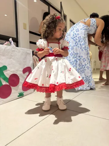Vestido infantil Festa